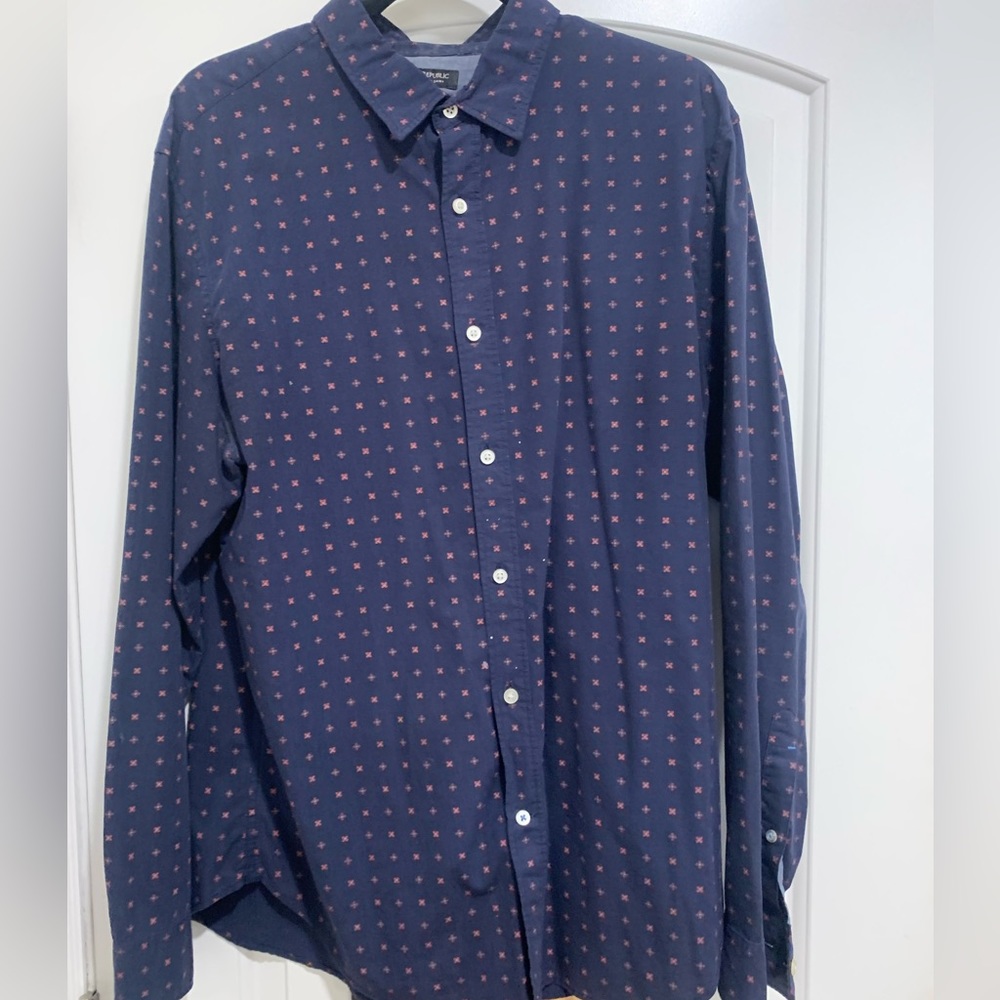 Men’s Banana Republic Grant Fit Button Up Shirt